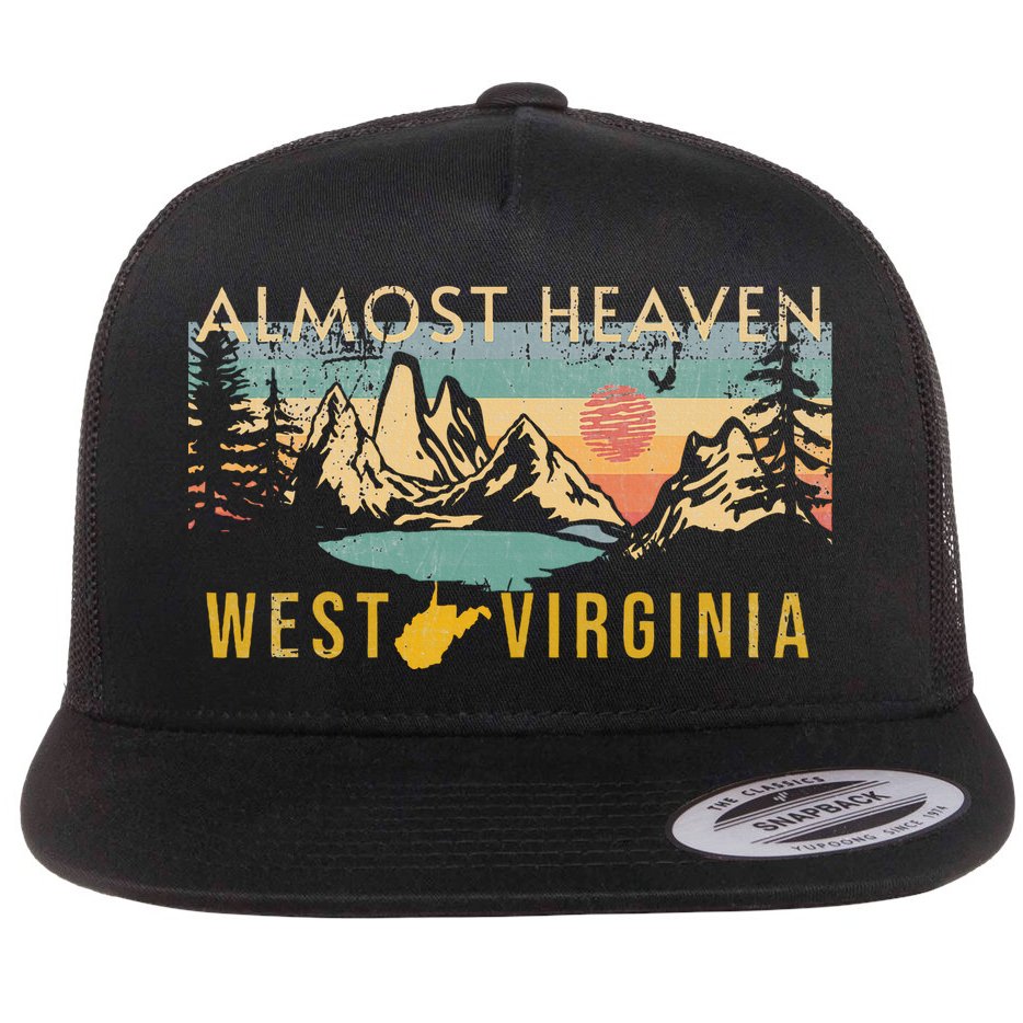 West Virginia Almost Heaven Flat Bill Trucker Hat