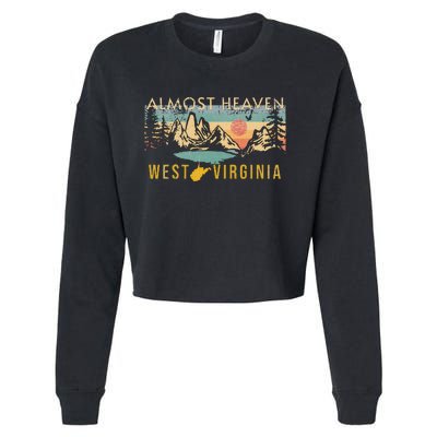 West Virginia Almost Heaven Cropped Pullover Crew