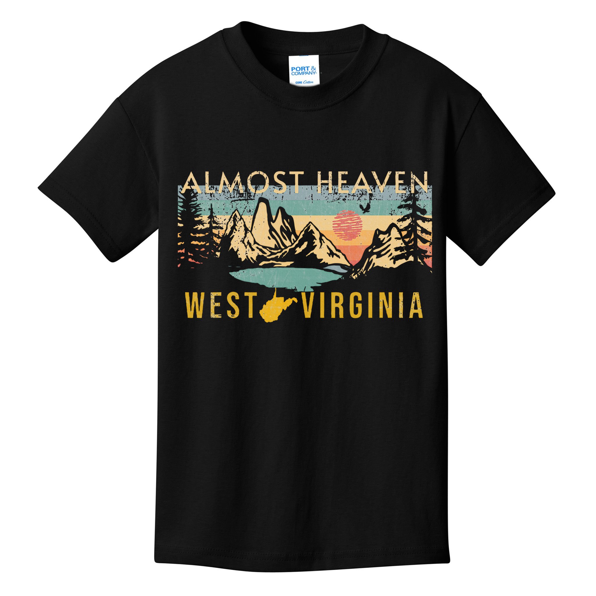 West Virginia Almost Heaven Kids T-Shirt