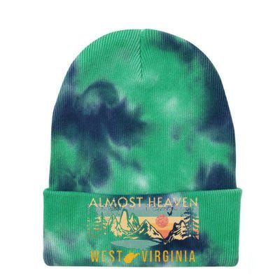 West Virginia Almost Heaven Tie Dye 12in Knit Beanie