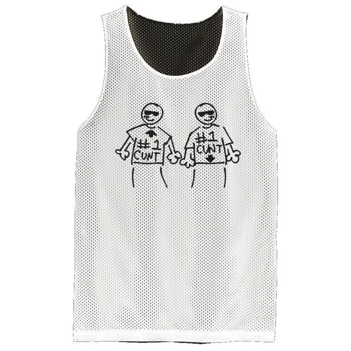 Weird Val Autismpills 2 People 1 Cunt Mesh Reversible Basketball Jersey Tank