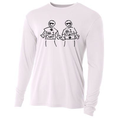 Weird Val Autismpills 2 People 1 Cunt Cooling Performance Long Sleeve Crew