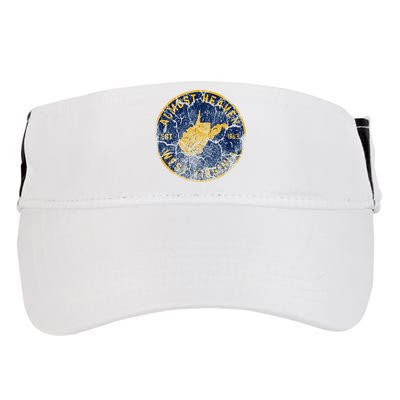 West Virginia Almost Heaven State Map WV Home Vintage 304 Adult Drive Performance Visor