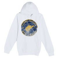 West Virginia Almost Heaven State Map WV Home Vintage 304 Premium Pullover Hoodie