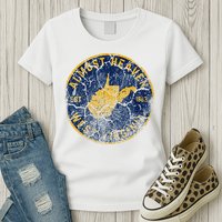 West Virginia Almost Heaven State Map WV Home Vintage 304 Womens T-Shirt