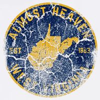 West Virginia Almost Heaven State Map WV Home Vintage 304 Womens T-Shirt