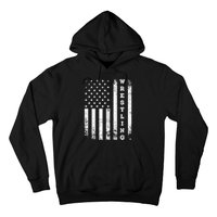 Wrestling Vintage American Flag Usa Quote Wrestler Wrestle Hoodie