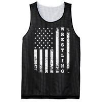 Wrestling Vintage American Flag Usa Quote Wrestler Wrestle Mesh Reversible Basketball Jersey Tank