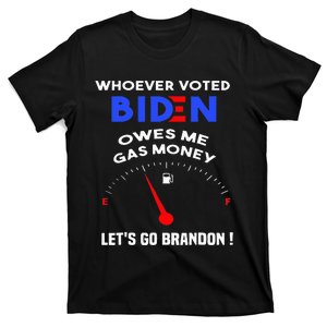 Whoever Voted Biden Owes Me Gas Money T-Shirt