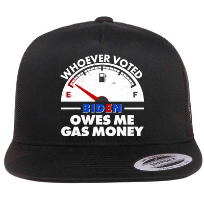 Whoever Voted Biden Owes Me Gas Money Flatbill Hat