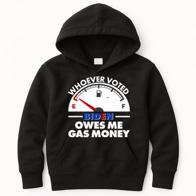 Whoever Voted Biden Owes Me Gas Money Kids Hoodie