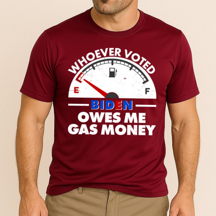Whoever Voted Biden Owes Me Gas Money Cooling Performance Crew T-Shirt