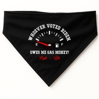 Whoever Voted Biden Owes Me Gas Money LGBFJB USA-Made Doggie Bandana