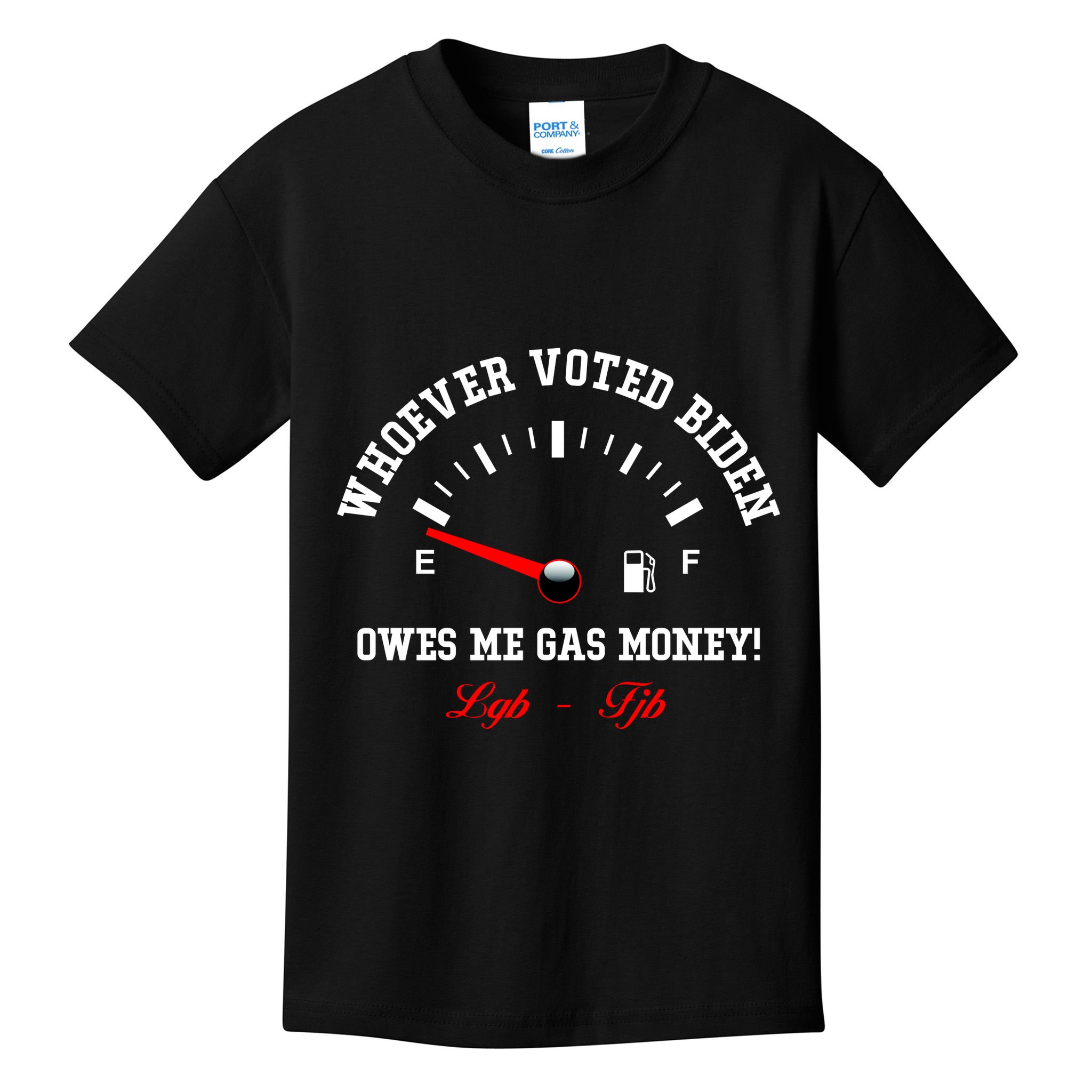Whoever Voted Biden Owes Me Gas Money LGBFJB Kids T-Shirt