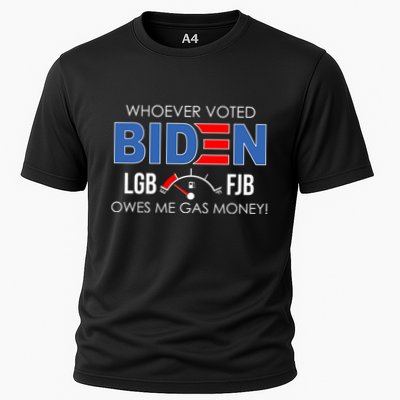Whoever Voted Biden Owes Me Gas Money Funny LGBFJB Performance Shirt