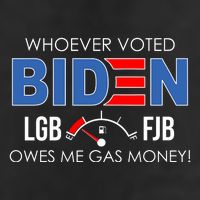 Whoever Voted Biden Owes Me Gas Money Funny LGBFJB Adult Drive Performance Visor