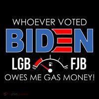 Whoever Voted Biden Owes Me Gas Money Funny LGBFJB Flatbill Hat