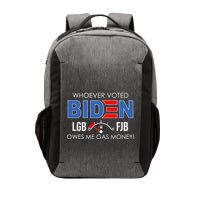 Whoever Voted Biden Owes Me Gas Money Funny LGBFJB Vector Backpack