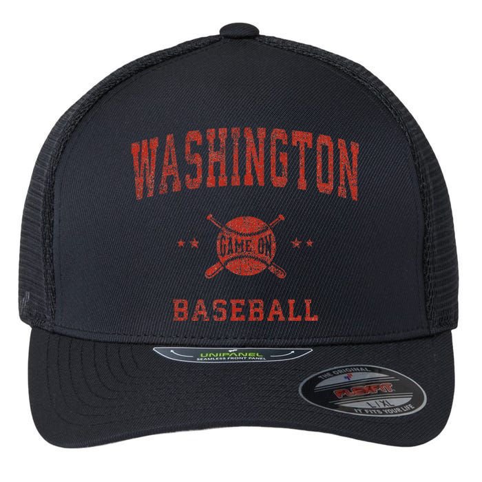 Washington Vintage Baseball Throwback Flexfit Unipanel Trucker Cap