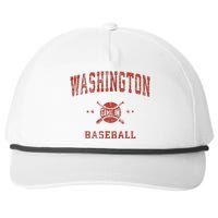 Washington Vintage Baseball Throwback Snapback Five-Panel Rope Hat