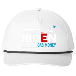 Whoever Voted Biden Owes Me Gas Money Snapback Five-Panel Rope Hat