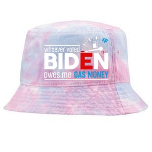 Whoever Voted Biden Owes Me Gas Money Tie-Dyed Bucket Hat