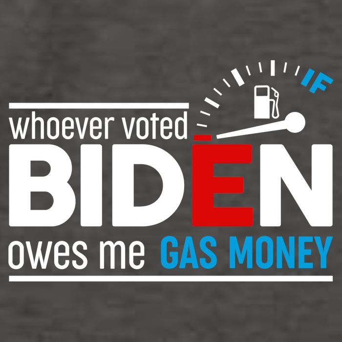 Whoever Voted Biden Owes Me Gas Money Vector Backpack