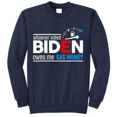Whoever Voted Biden Owes Me Gas Money Sweatshirt