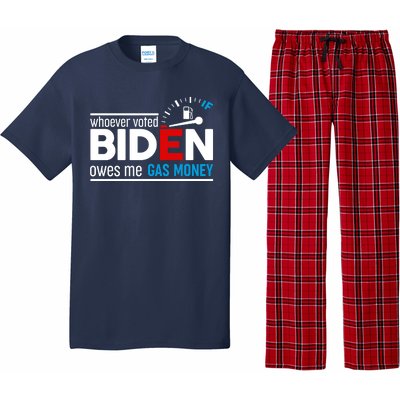 Whoever Voted Biden Owes Me Gas Money Pajama Set