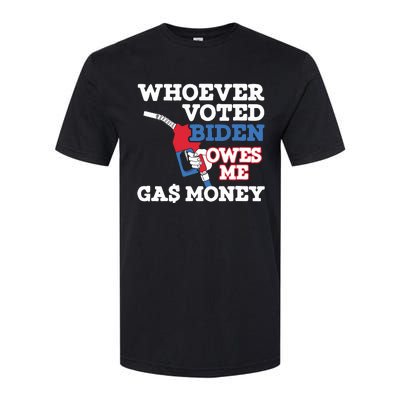 Whoever Voted Biden Owes Me Gas Money Softstyle® CVC T-Shirt