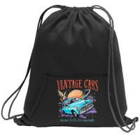 WeasleyS Vintage Cars Known To Fly Occasionally Quote Sweatshirt Cinch Pack Bag