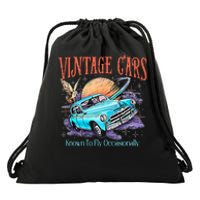 WeasleyS Vintage Cars Known To Fly Occasionally Quote Drawstring Bag