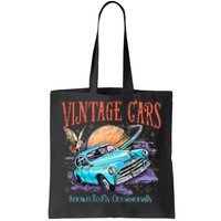 WeasleyS Vintage Cars Known To Fly Occasionally Quote Tote Bag