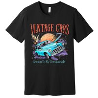 WeasleyS Vintage Cars Known To Fly Occasionally Quote Premium T-Shirt