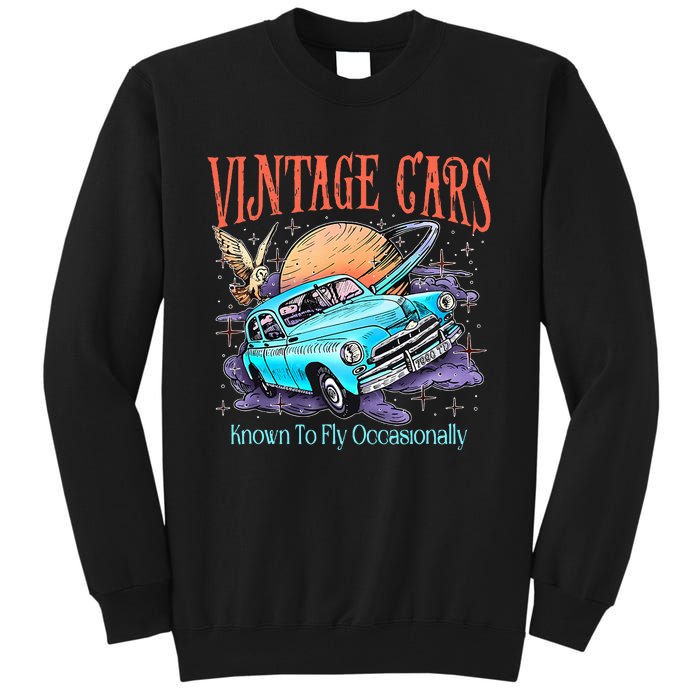 WeasleyS Vintage Cars Known To Fly Occasionally Quote Tall Sweatshirt