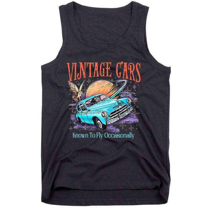 WeasleyS Vintage Cars Known To Fly Occasionally Quote Tank Top