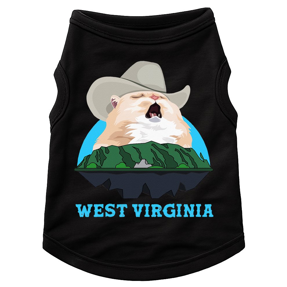 West Virginia Cowboy Cat Singing Meme Meowdy Doggie Tank