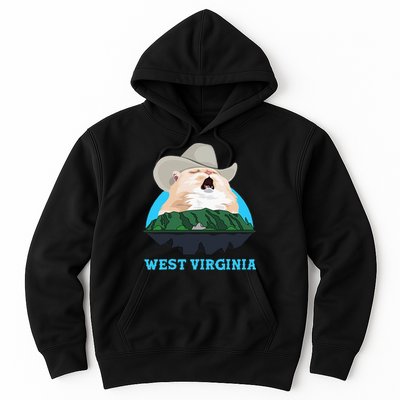 West Virginia Cowboy Cat Singing Meme Meowdy Hoodie