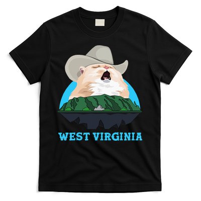 West Virginia Cowboy Cat Singing Meme Meowdy T-Shirt