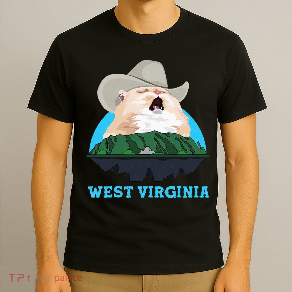 West Virginia Cowboy Cat Singing Meme Meowdy T-Shirt