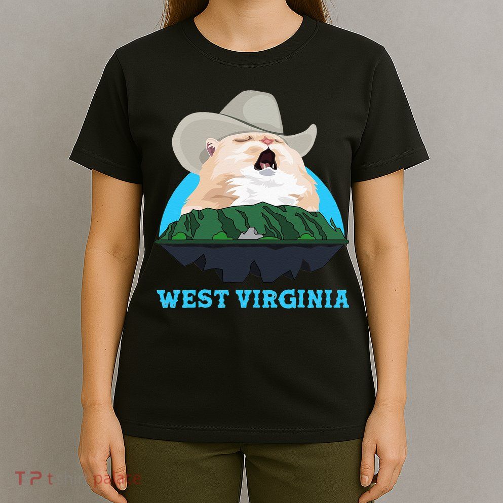 West Virginia Cowboy Cat Singing Meme Meowdy T-Shirt