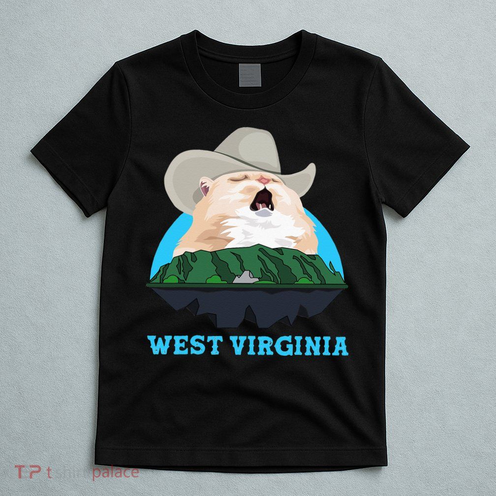 West Virginia Cowboy Cat Singing Meme Meowdy T-Shirt