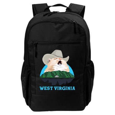 West Virginia Cowboy Cat Singing Meme Meowdy Backpack