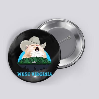 West Virginia Cowboy Cat Singing Meme Meowdy Button