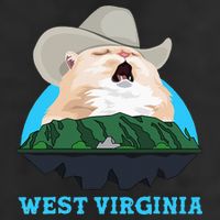West Virginia Cowboy Cat Singing Meme Meowdy Adult Drive Performance Visor