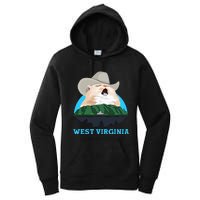 West Virginia Cowboy Cat Singing Meme Meowdy Women's Pullover Hoodie