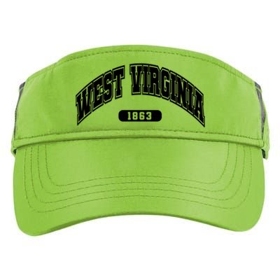 West Virginia Collegiate Style 1863 Adult Drive Performance Visor