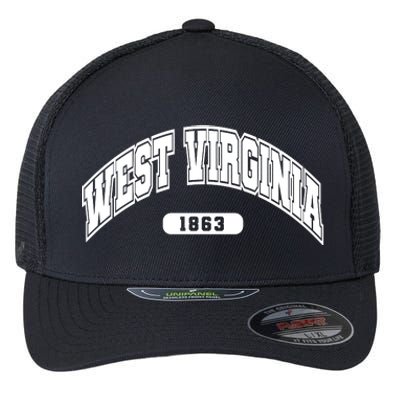 West Virginia Collegiate Style 1863 Flexfit Unipanel Trucker Cap