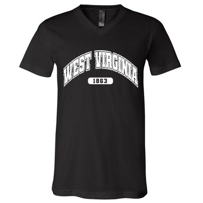 West Virginia Collegiate Style 1863 V-Neck T-Shirt