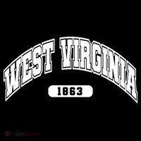 West Virginia Collegiate Style 1863 Poster